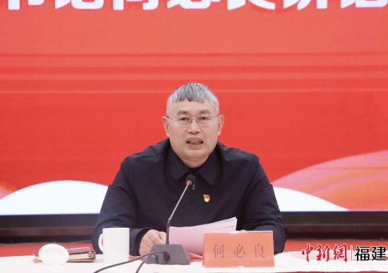 蕉城区委书记何必良讲话。林榕生 摄